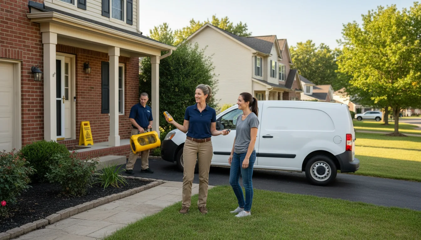 Residential water damage restoration in Milan, TN